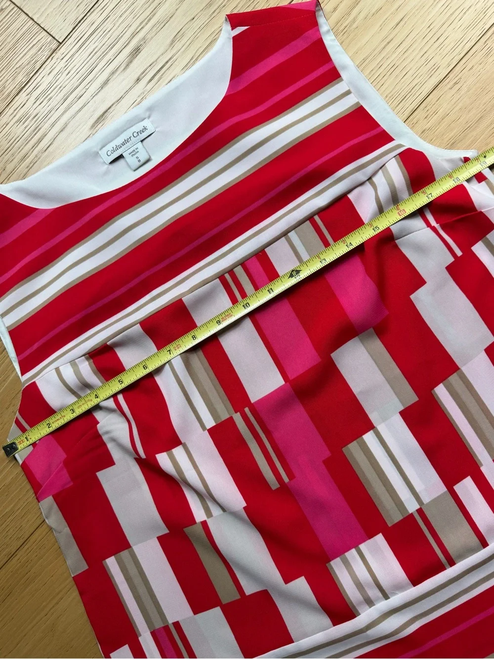 🎉5/$20🎉COLDWATER CREEK Geo-Print Sleeveless Shell